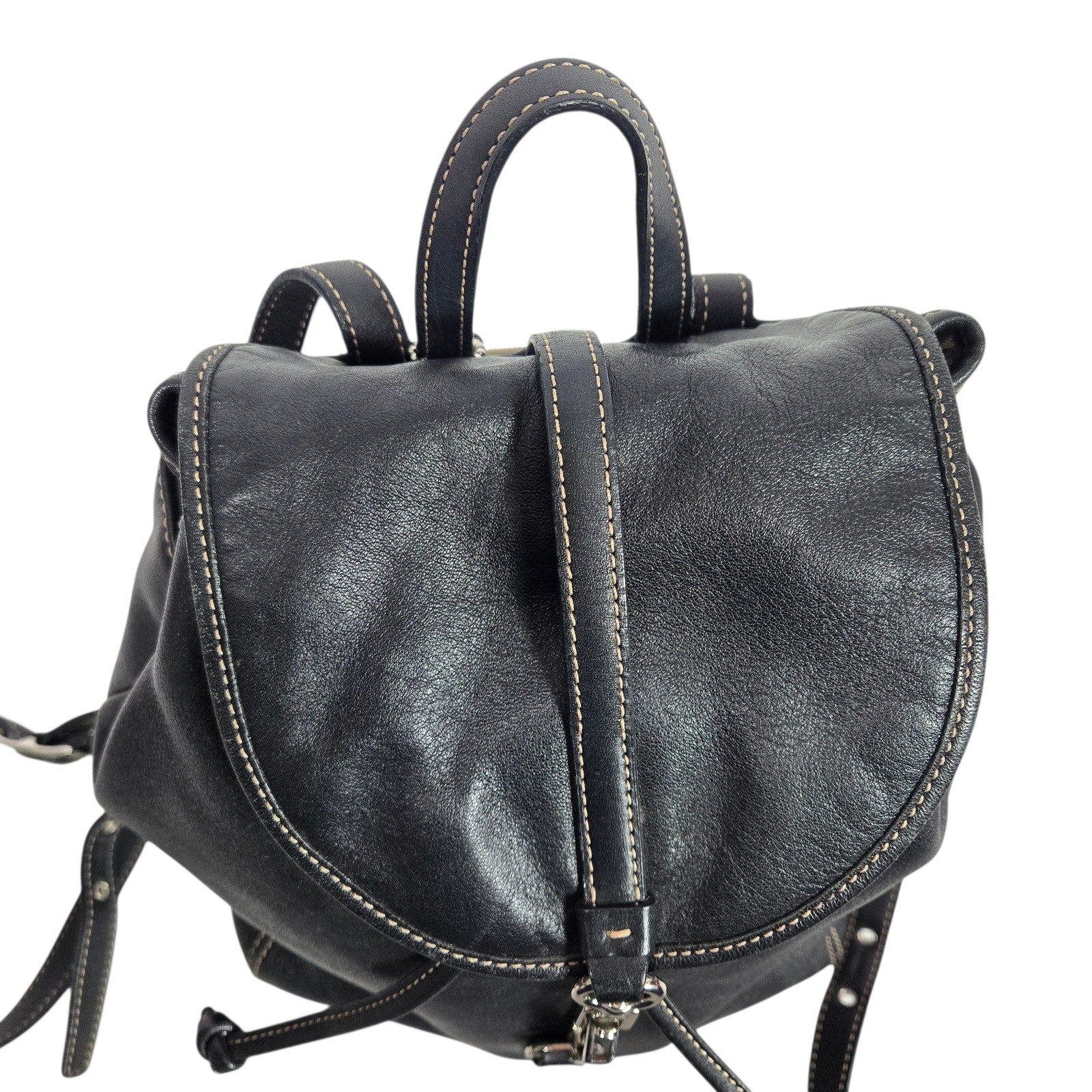 Vintage Coach Studio Legacy Backpack Black Mini Bag Y2K Leather