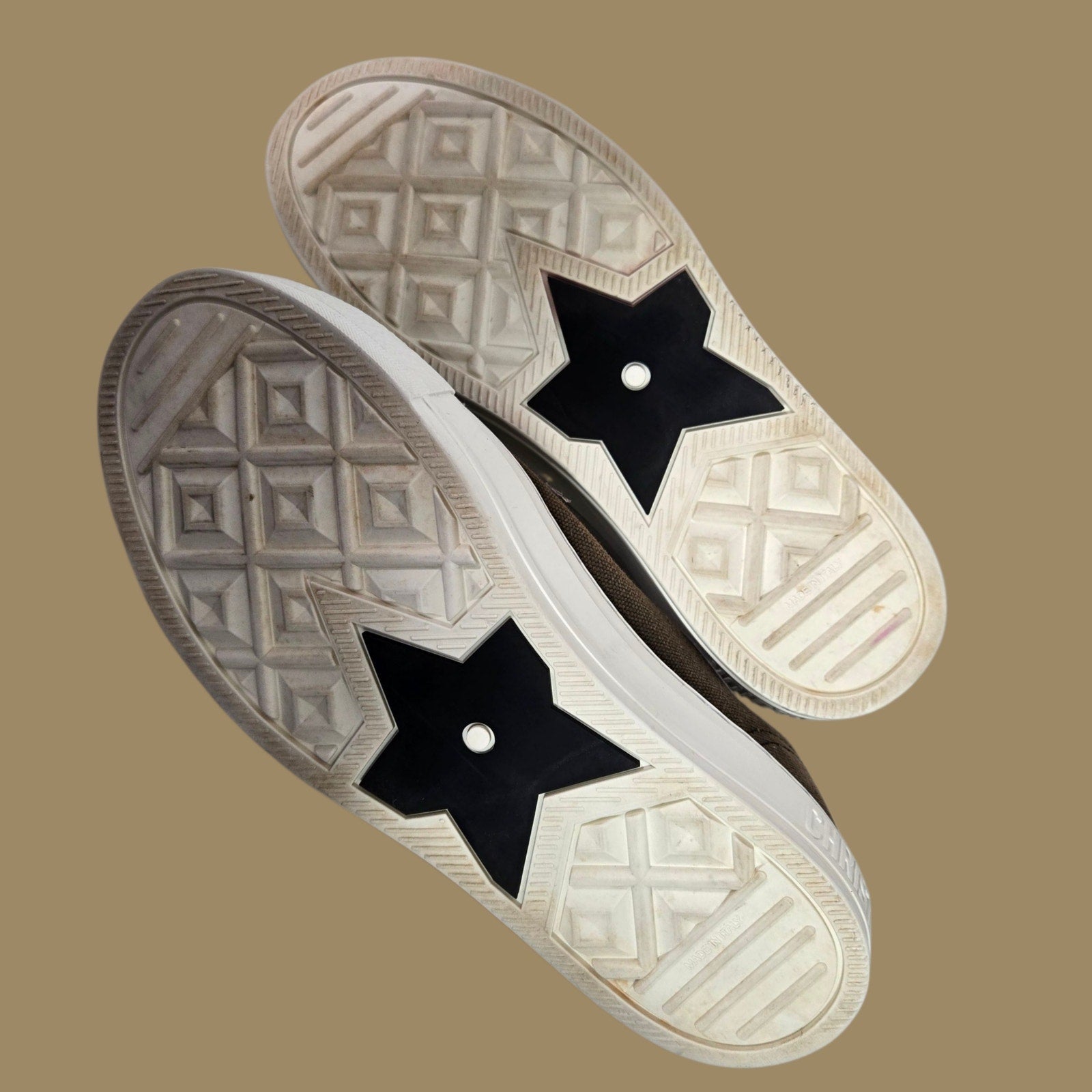 Christian Walk N Dior Canvas Sneakers Low Top Cap Toe JADIOR Lace Up Logo 37.5 7.5