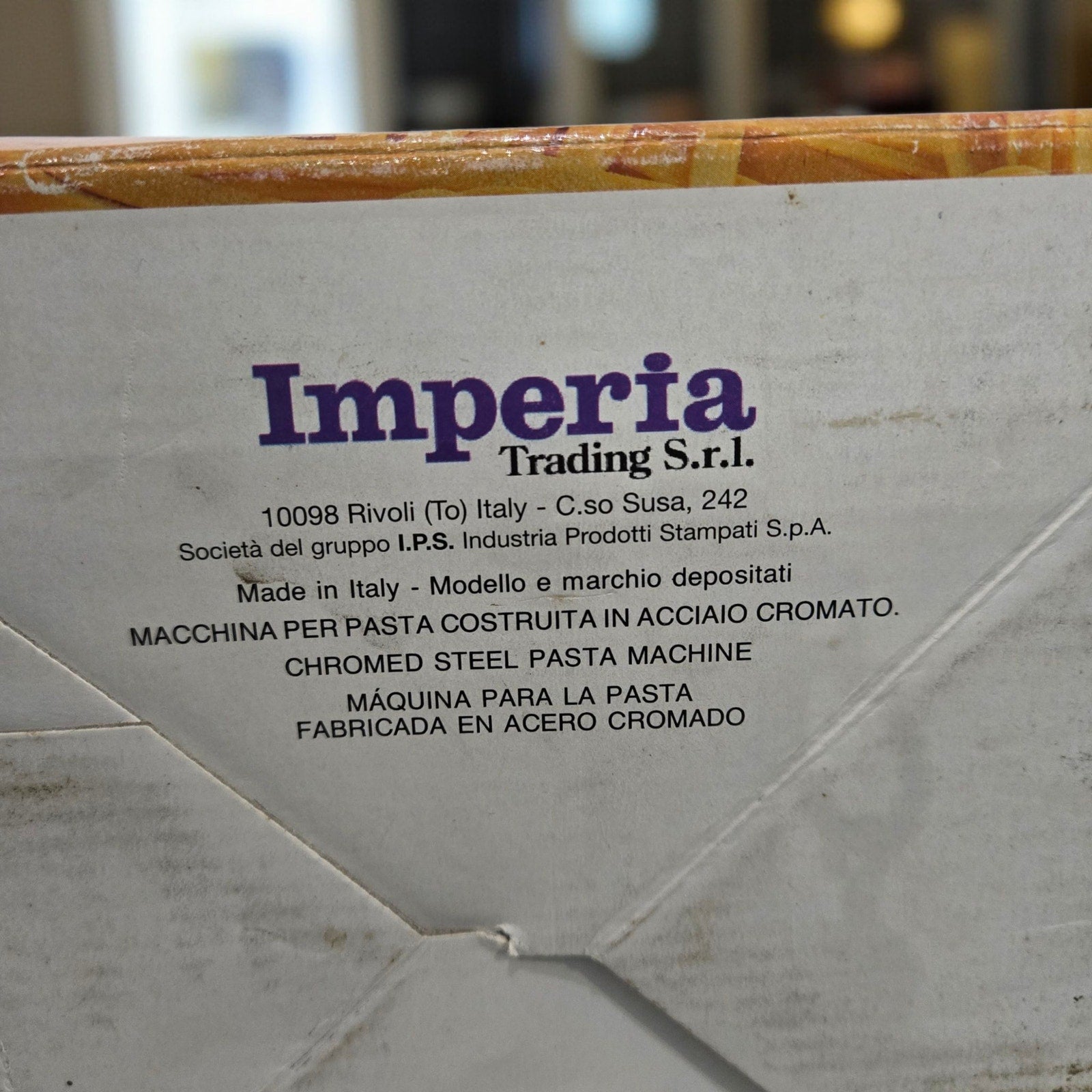 Imperia Tipo Lusso SP 150 Manual Pasta Maker Machine Made in Italy Heavy Duty Duplex Cutter Chrome