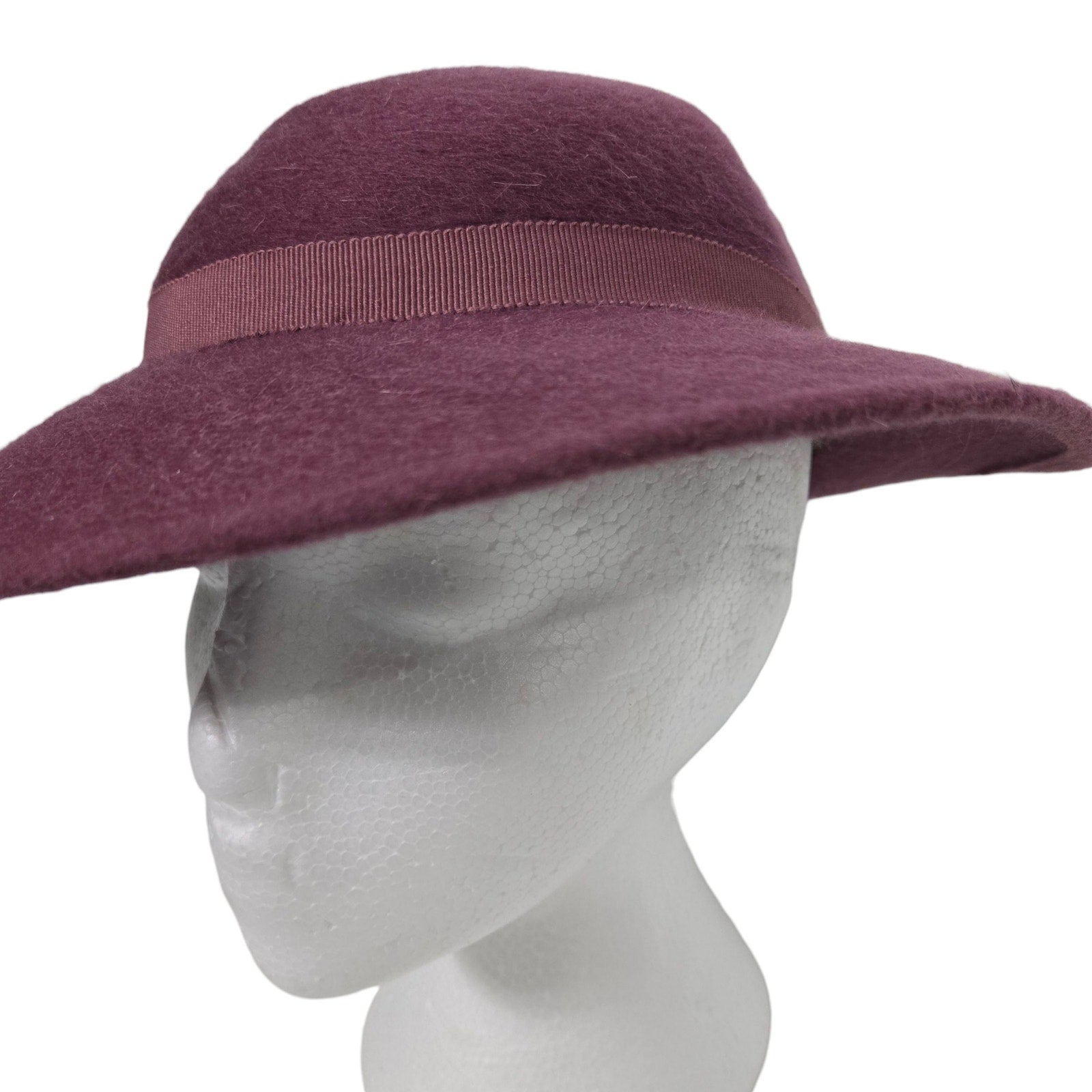 Vintage Geiger Wool Felt Fedora Hat Purple Plum Mauve Austria Elegant European XS Small