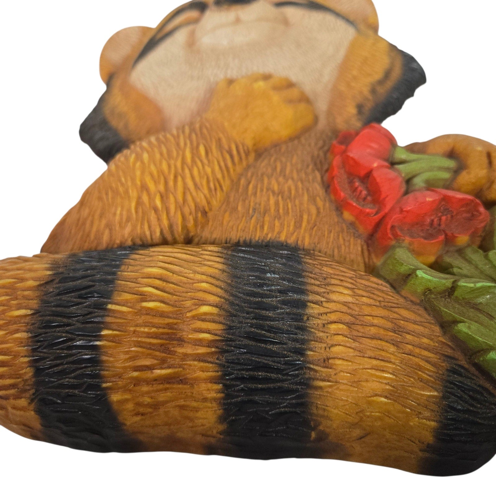 Vintage Raccoon Wall Art Hanging 70s Trash Panda Woodland Whimsical Nostalgia HOMCO Syroco 70s