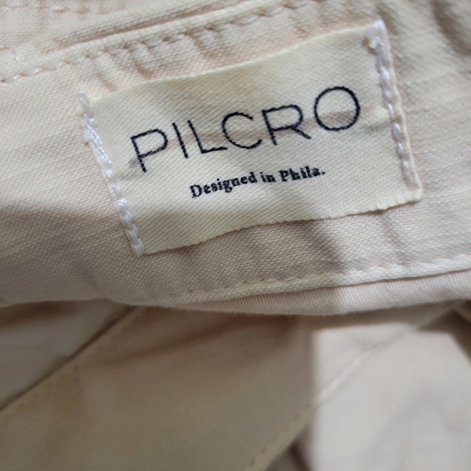 Pilcro Cropped Vintage Barrel Pants Khaki Neutral Balloon Leg High Waist Anthropologie 26