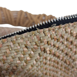 Gianni Chiarini Firenze Straw Bag Tan Woven Shoulder Slouchy Hobo Raffia Leather