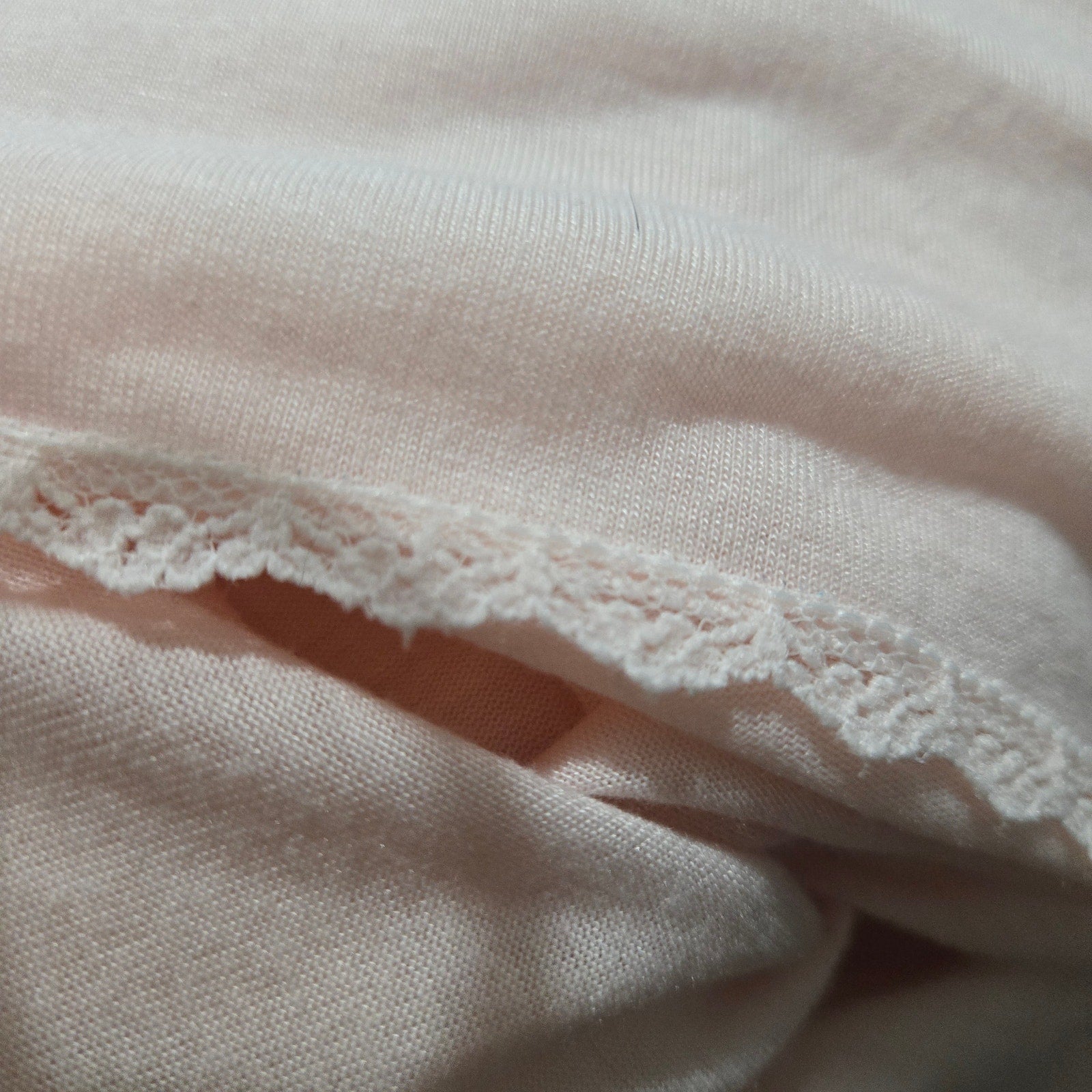 Vintage Victorias Secret Nightgown Pink Crown Label Knit Lace Mesh 80s Gown Sheer Medium