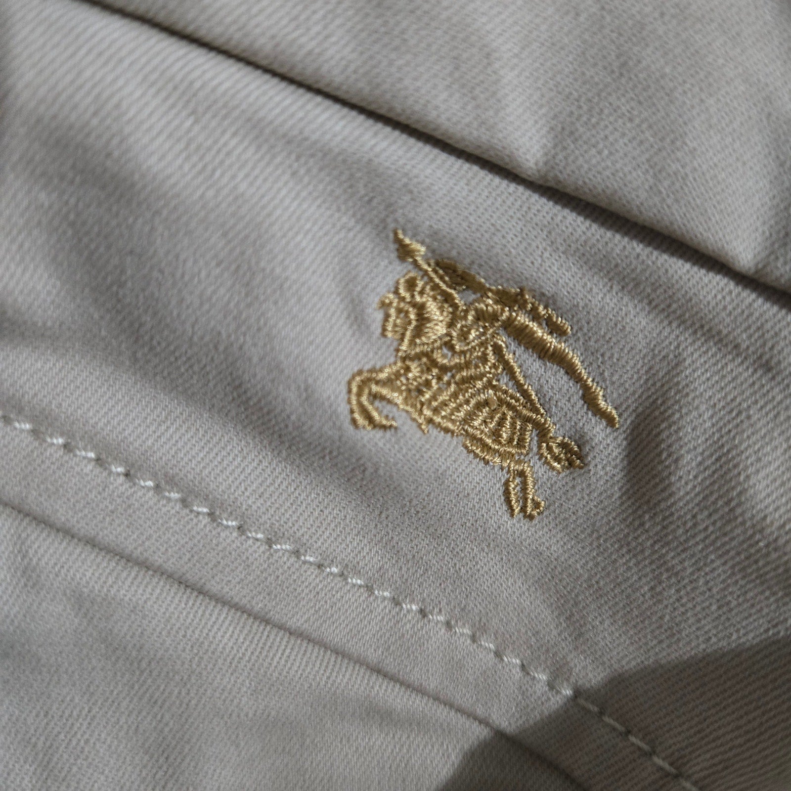 Burberry Khaki Pants Tan Nova Check Chino Cuff Tapered Ankle Cropped Low Rise 26