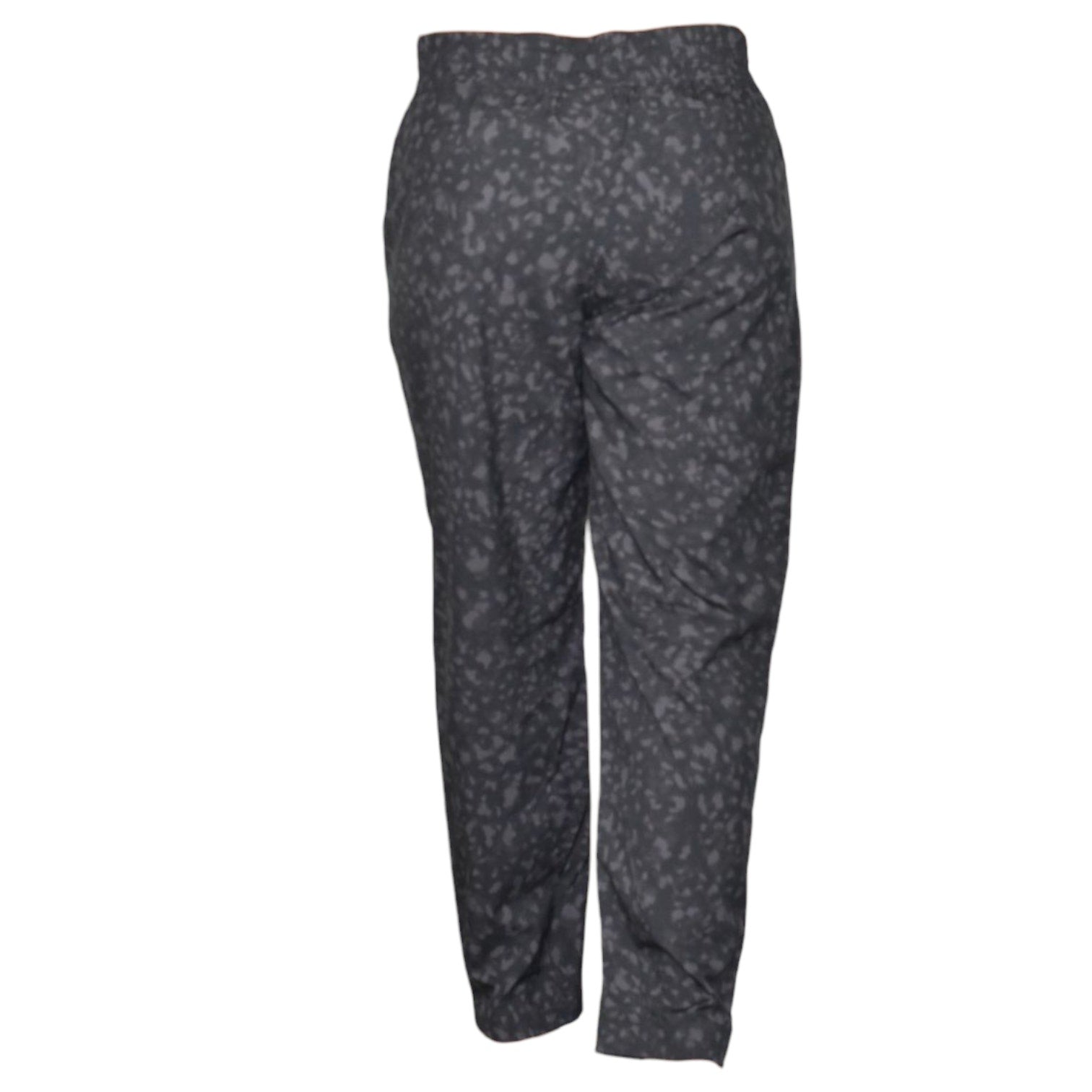 Gap Runaround Ankle Pants Black Leopard Tapered Pull On Elastic Lightweight Stretchy Casual Travel Medium