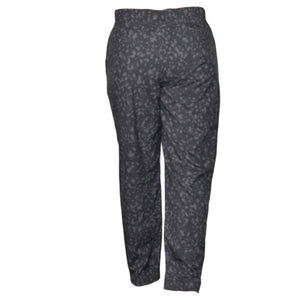 Gap Runaround Ankle Pants Black Leopard Tapered Pull On Elastic Lightweight Stretchy Casual Travel Medium