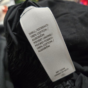 Rebecca Minkoff Lilly Jumpsuit Black Parachute Moto Biker Retro Cotton Ripstop Flightsuit XS