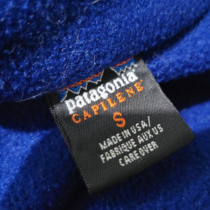 Vintage Patagonia Capilene Fleece Jacket Blue Expedition Weight Full Zip Style 43470 Size Small