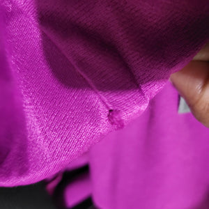Anthropologie Silky Slip Skirt Purple Magenta Thigh Slit Midi Straight Column Viscose Medium