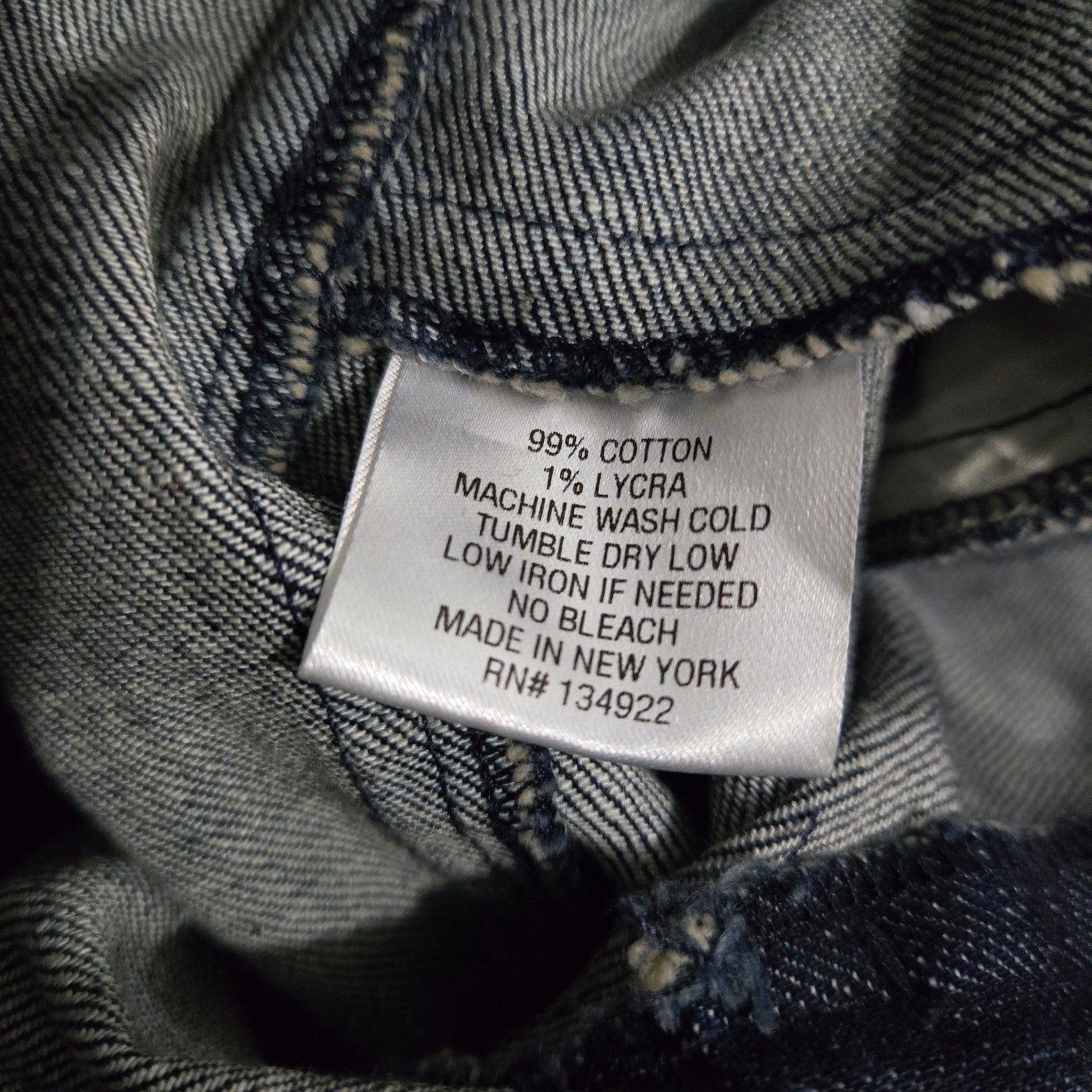Emerson Fry Mick Jeans Blue Slim Moto Ankle Zip Low Rise Denim Straight Low Rise Dark Wash 2