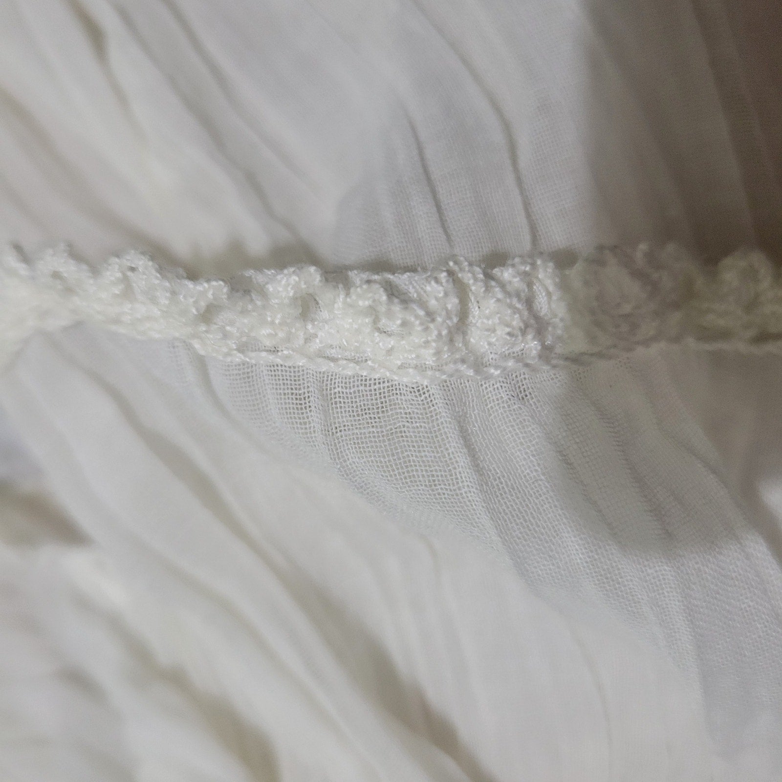 Vintage Spare Parts Crop Top Set White Gauze Cotton Halter Tube Halter Bolero Small