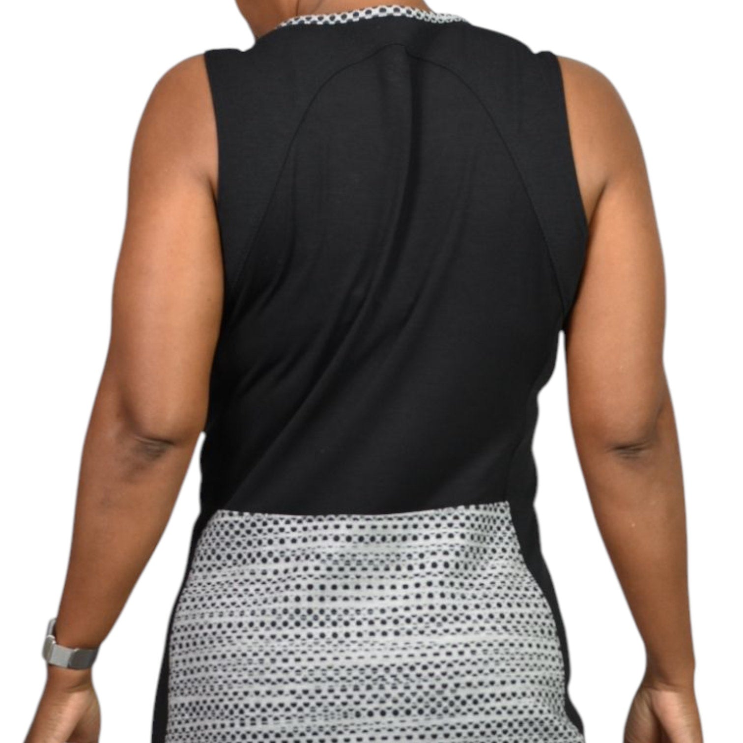 Athleta Fuse Dress Black Jersey Tank Mini Adjustable Active Sporty Size Small