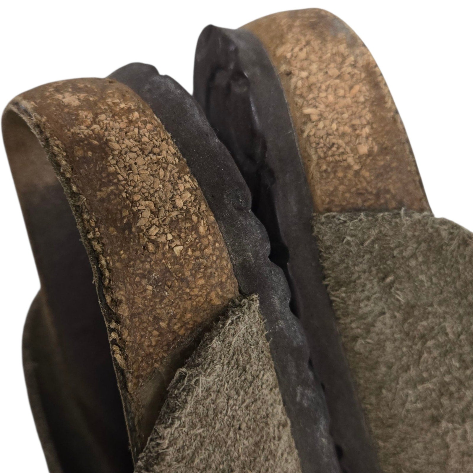 Birkenstock Eaton Suede Clogs Tan Taupe Slides Slip On Leather Mules Buckle 38 7