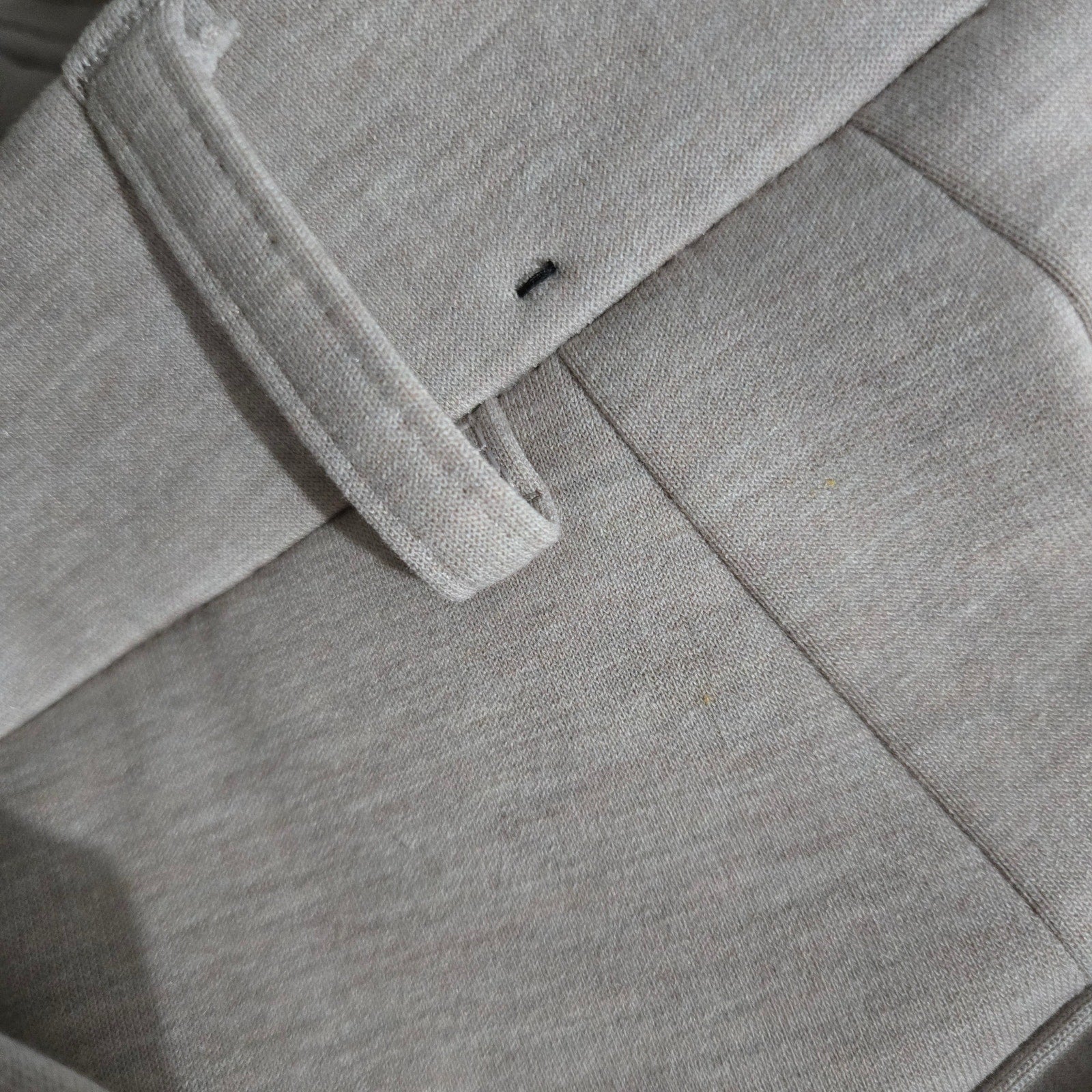 Express Stylist High Rise Pleated Wide Leg Trousers Beige Heather Knit Cuffed Pants 2 Long 2L