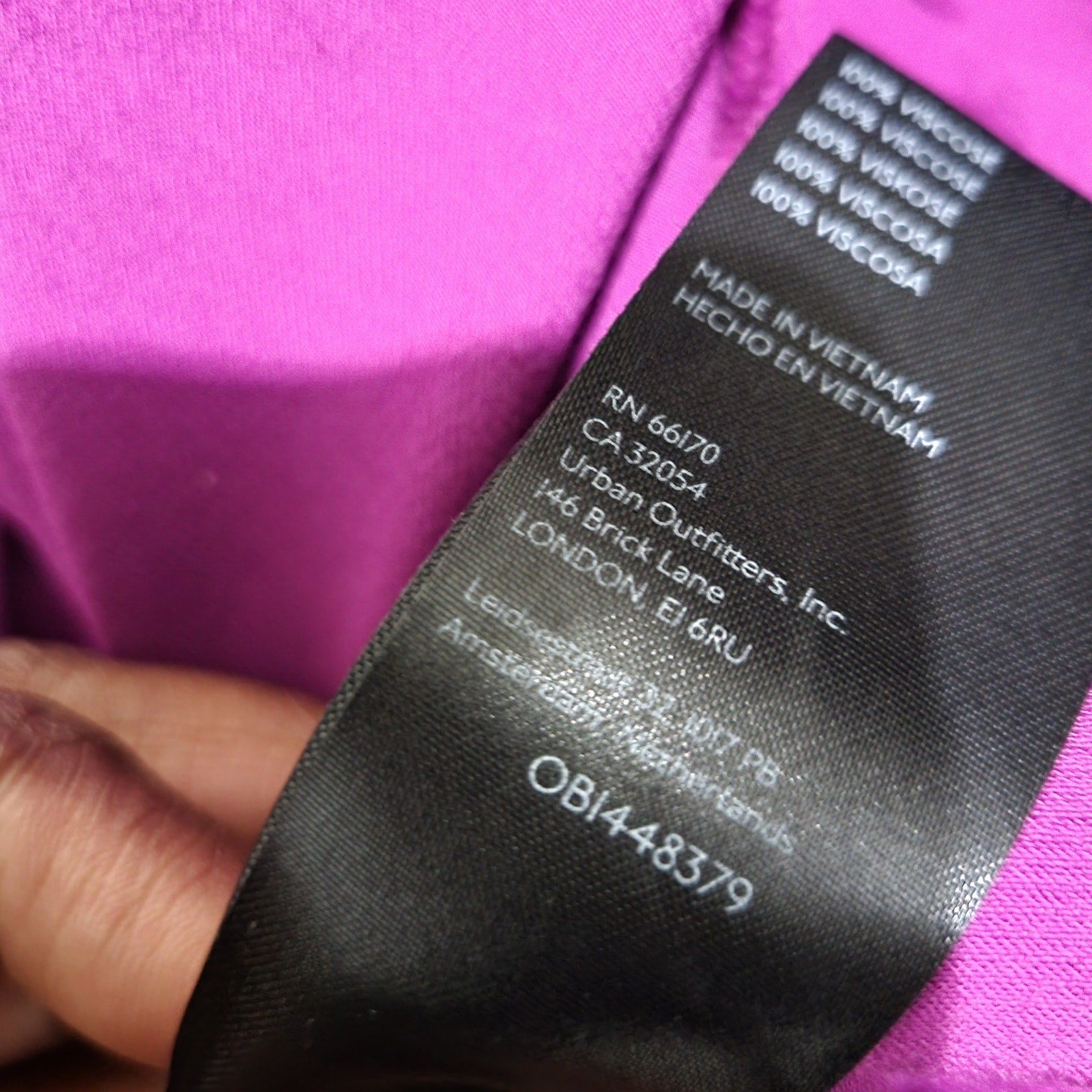 Anthropologie Silky Slip Skirt Purple Magenta Thigh Slit Midi Straight Column Viscose Medium
