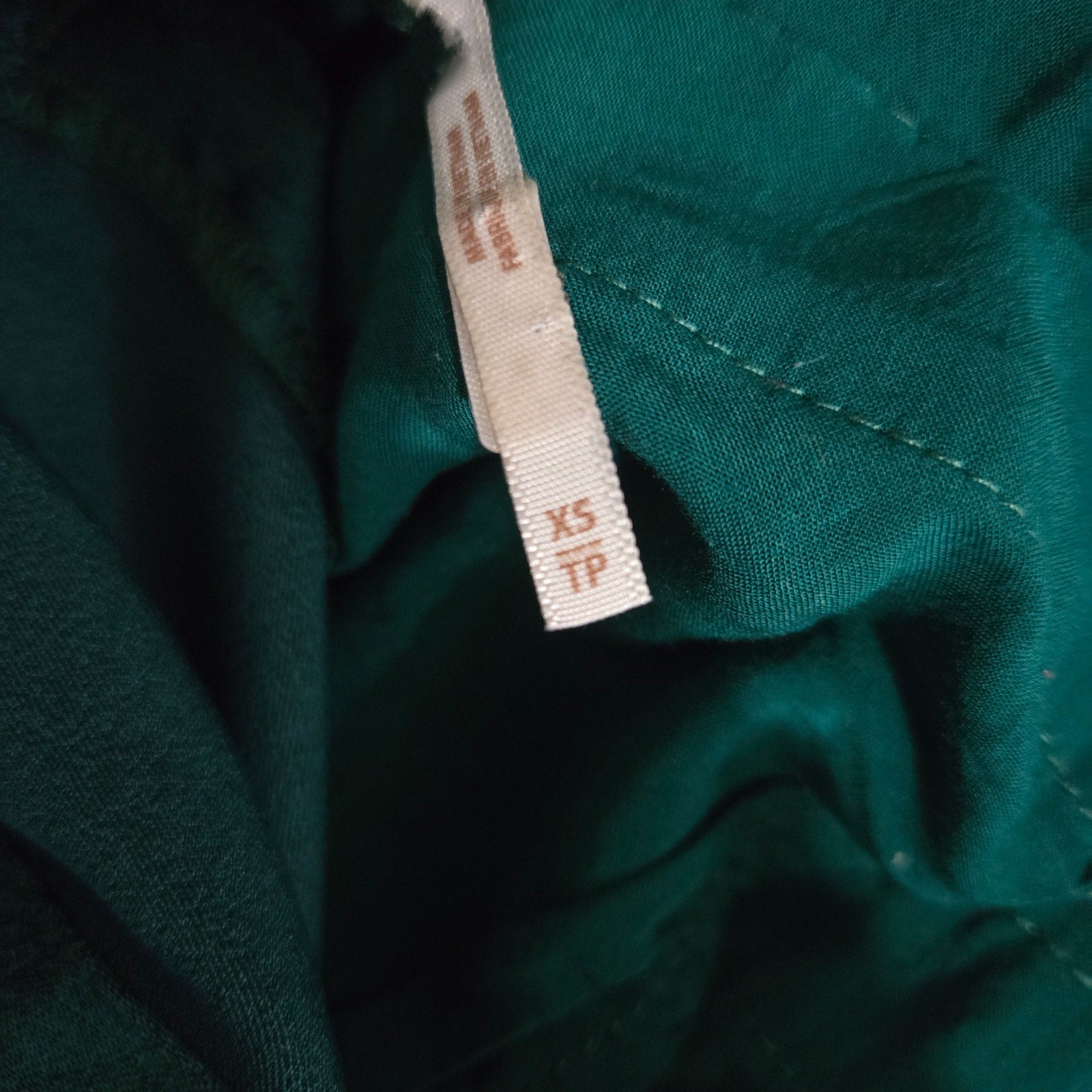 Free People Night Like This One Satin Jumpsuit Green Emerald Jewel Tone Silky Flare Wide Leg Cutout Utility XS