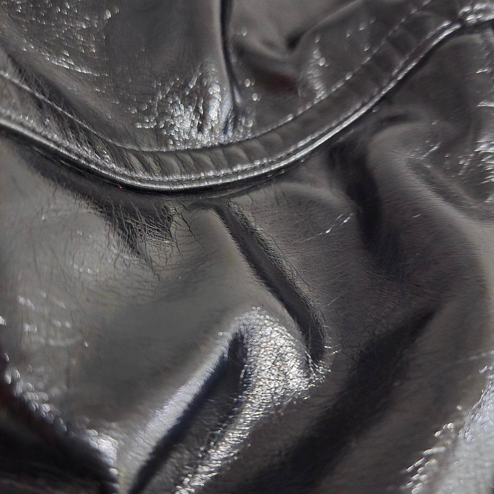 SPANX Faux Patent Leather Leggings Black Shiny High Rise Ponte Pants Tall Medium