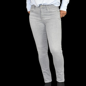 Agolde Sophie Grey Light Fame Jeans Skinny Slim High Waist Cotton Stretch Size 26