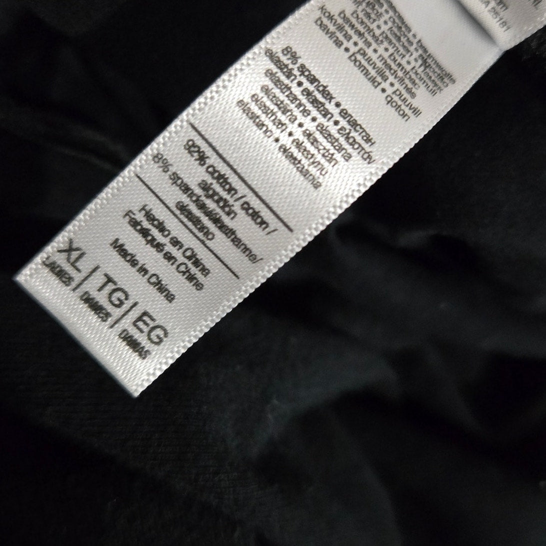 American Apparel Black Catsuit Cotton Spandex Long Sleeve Mock Neck Bodysuit Jumpsuit XL