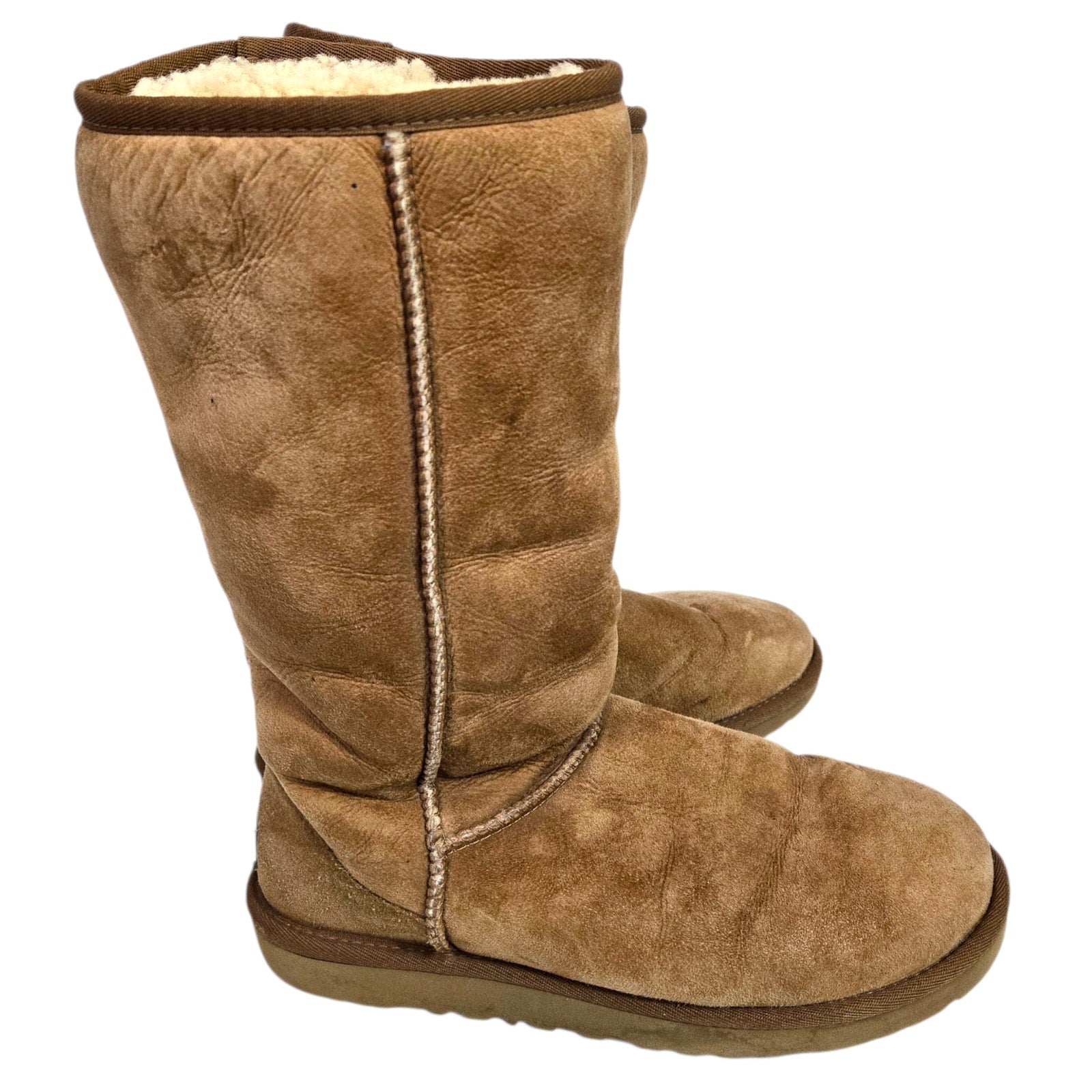 UGG Australia Classic Tall Boots 5815 Brown Tan Chestnut Shearling Sheepskin 7