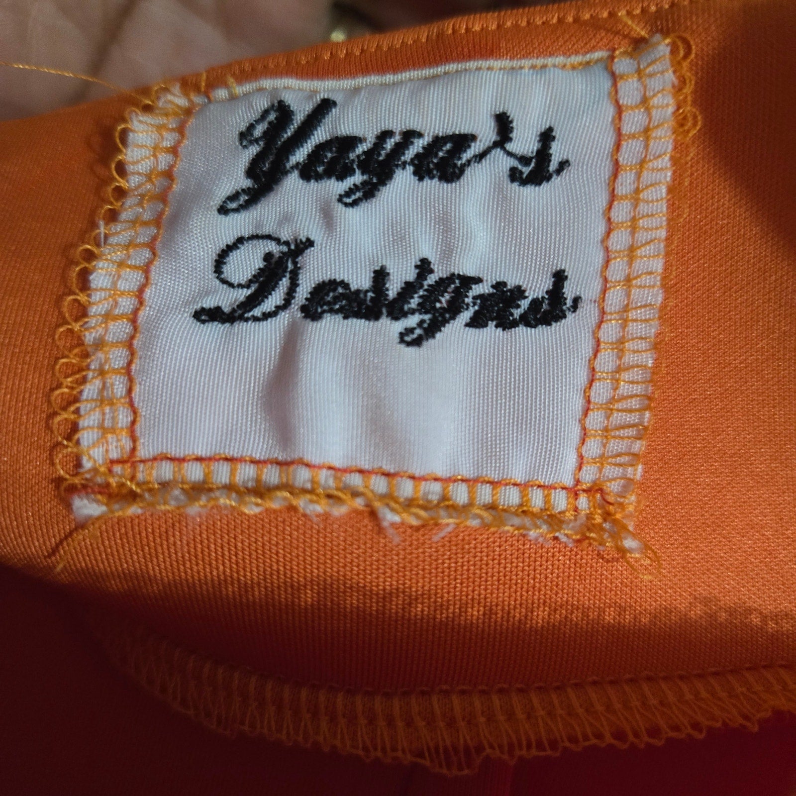 Yayas Designs Daphne Embroidered Skirt Orange Neoprene Retro Cartoon Scooby Doo Medium