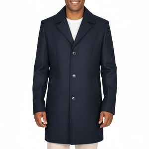 Doctor Who Twelfth Peter Capaldi Blue Navy Dress Coat Notch Lapel Topcoat Wool Overcoat Mens Small Medium