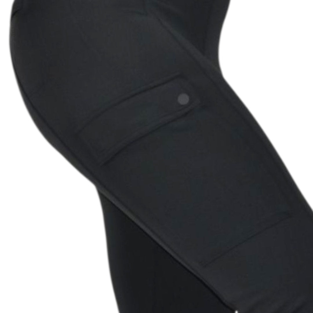 Athleta Delancey Straight Cargo Pants Black Straight Leg Stretch Pull On High Waist XS