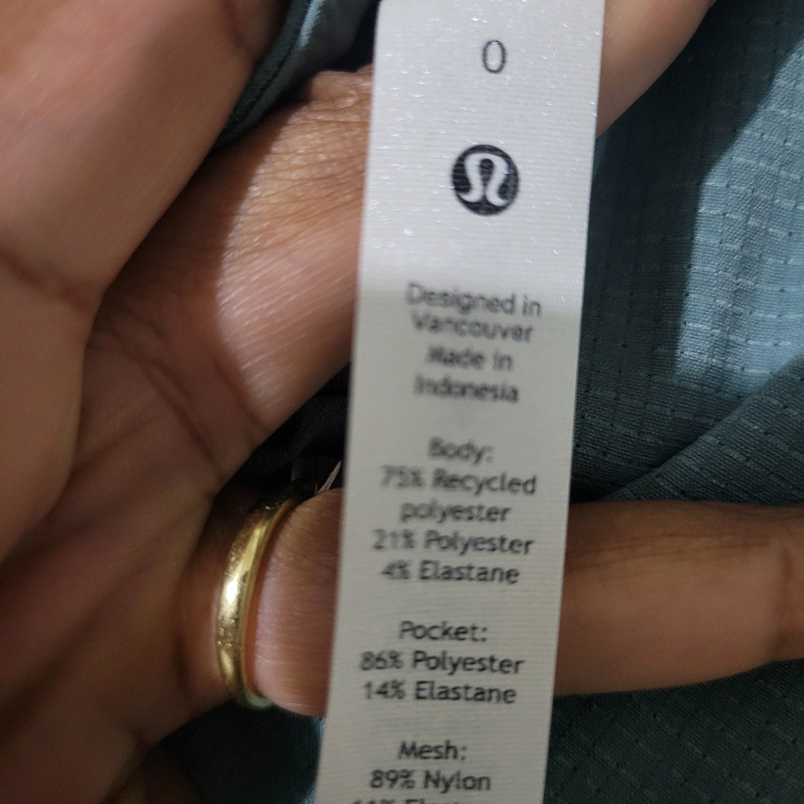 Lululemon Ventlight Zippered Jumpsuit Green Tidewater Teal Stretch Ankle Long Sleeve 0