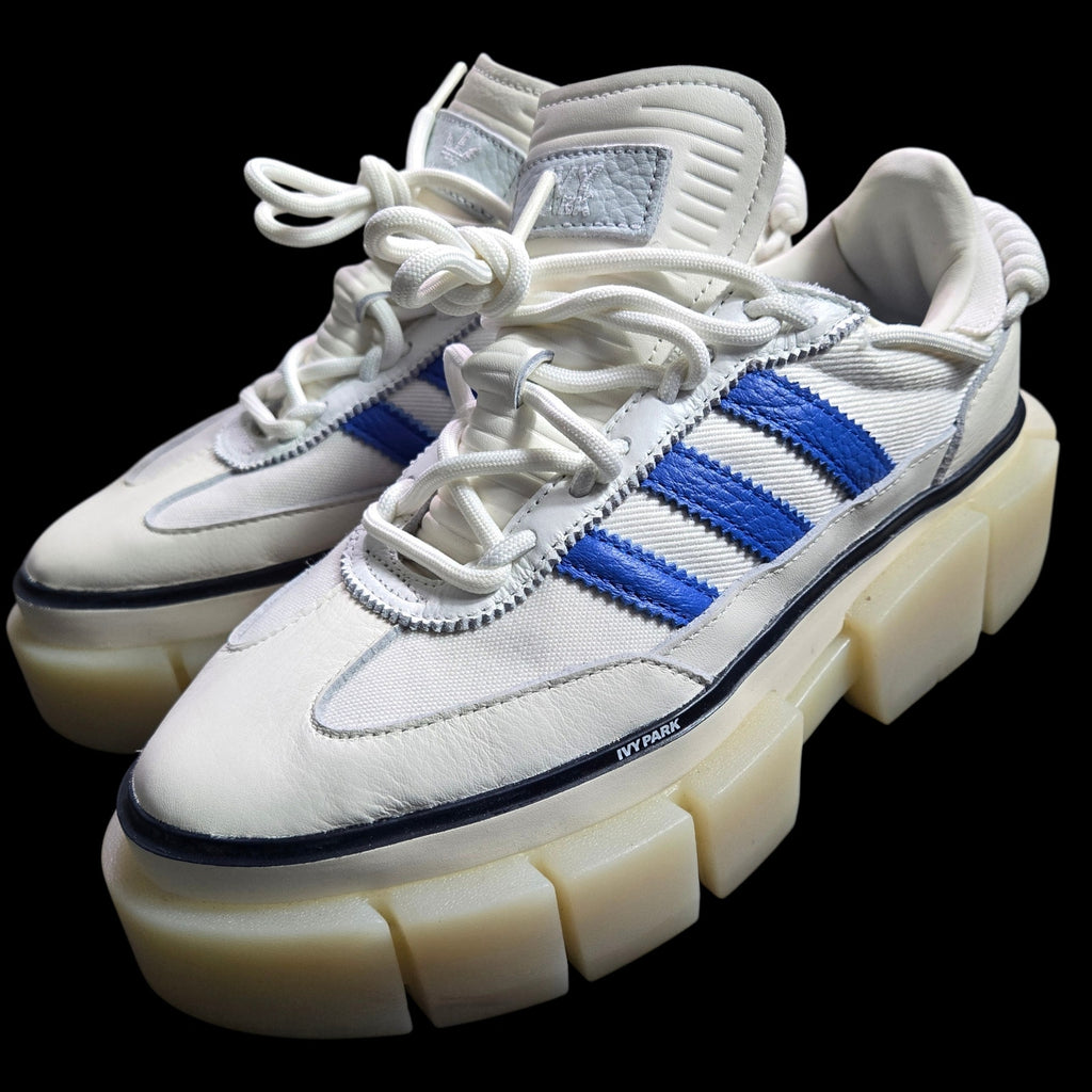 Adidas Ivy Park Super Sleek Sneakers White Chunky Platform Flatform Boots Leather Shoes Lace Up Low Top 7.5