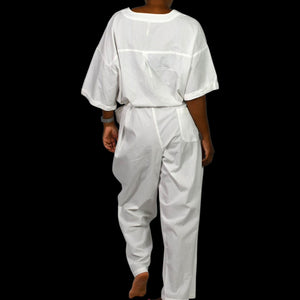 Free People Feels So Right Jumpsuit White One Piece Oversized Belted Casual Baggy Small