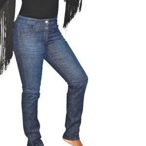 Emerson Fry Mick Jeans Blue Slim Moto Ankle Zip Low Rise Denim Straight Low Rise Dark Wash 2