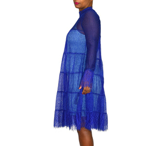 all saints blue lace dress ALLSAINTS Celeste Lace Dress