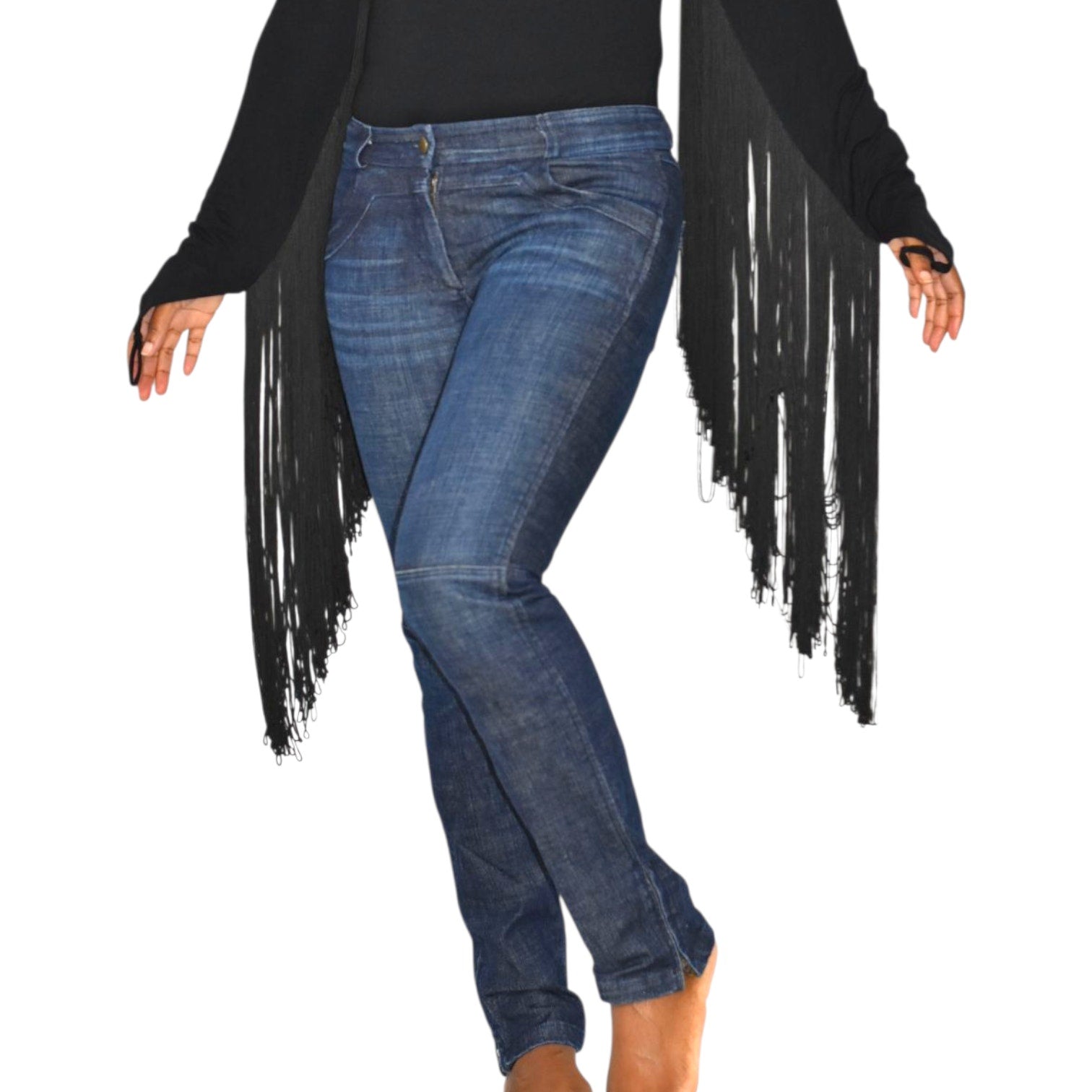 Emerson Fry Mick Jeans Blue Slim Moto Ankle Zip Low Rise Denim Straight Low Rise Dark Wash 2