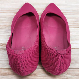 Vivaia Aria 5 Flats Pink Pitaya Pointed Toe Ballet Knit Slip On Shoe Washable 38