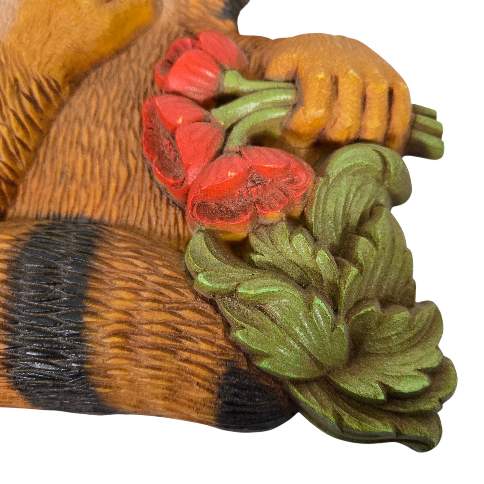 Vintage Raccoon Wall Art Hanging 70s Trash Panda Woodland Whimsical Nostalgia HOMCO Syroco 70s