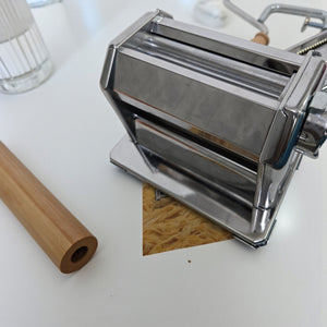 Imperia Tipo Lusso SP 150 Manual Pasta Maker Machine Made in Italy Heavy Duty Duplex Cutter Chrome