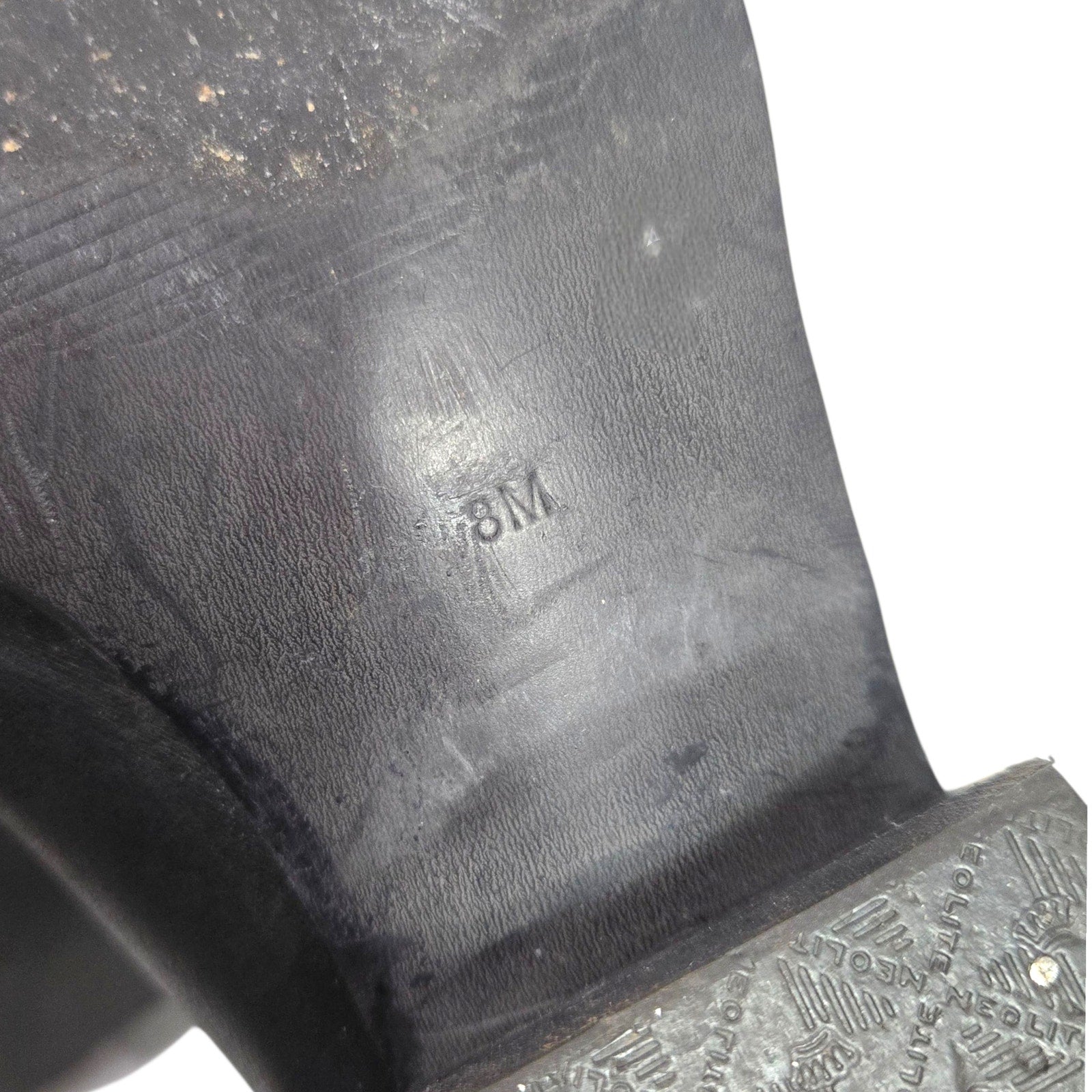 Vintage Cowboy Boots Floral Inlay Black Leather Guess Marciano Posh Applique Western Cowgirl 8