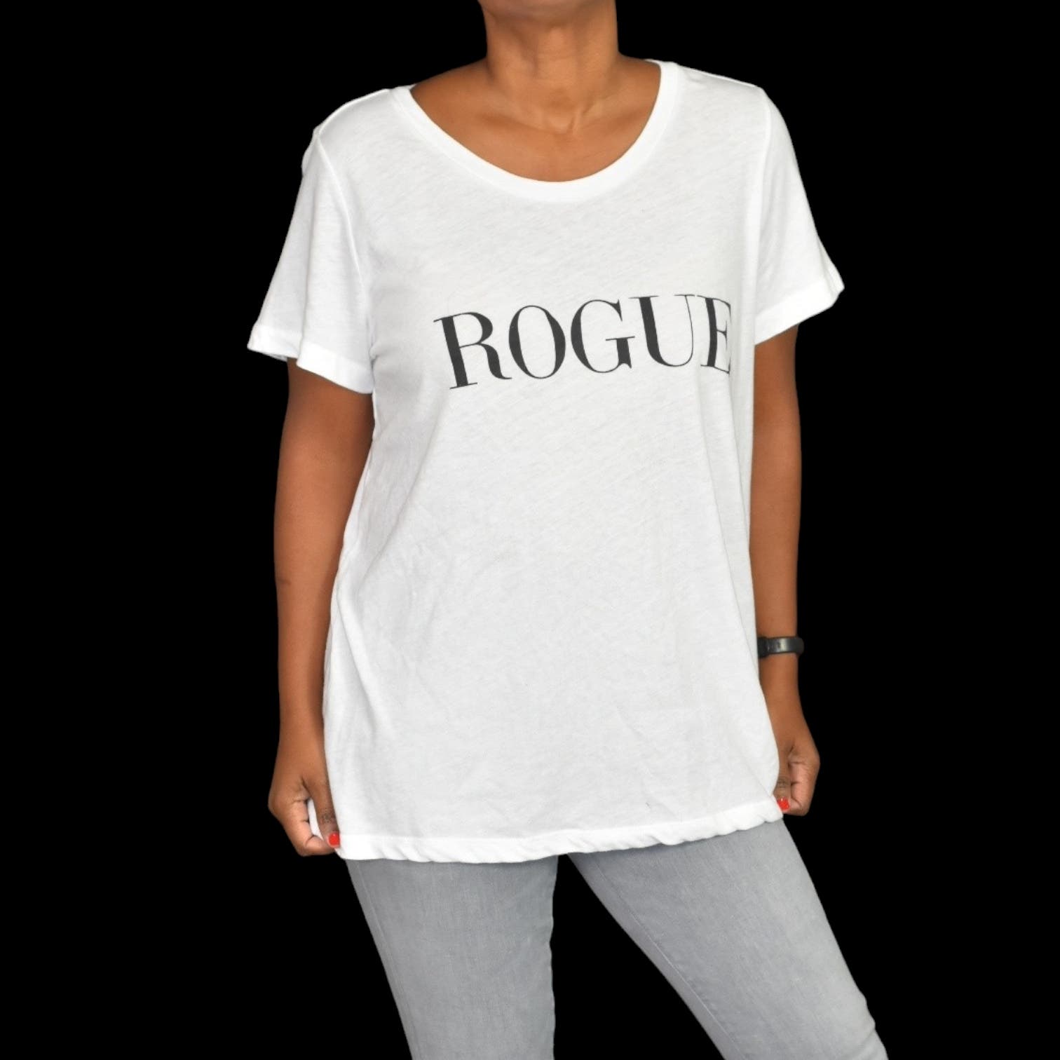 Sub Urban Riot Rogue Tee White Poly Cotton Loose T Shirt Crew Short Sleeve Plus Size 3X