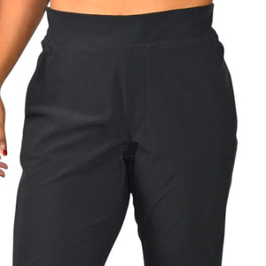 Athleta Brooklyn Ankle Pants Black Tapered Mid Rise Stretch Pockets Casual Pull On 4