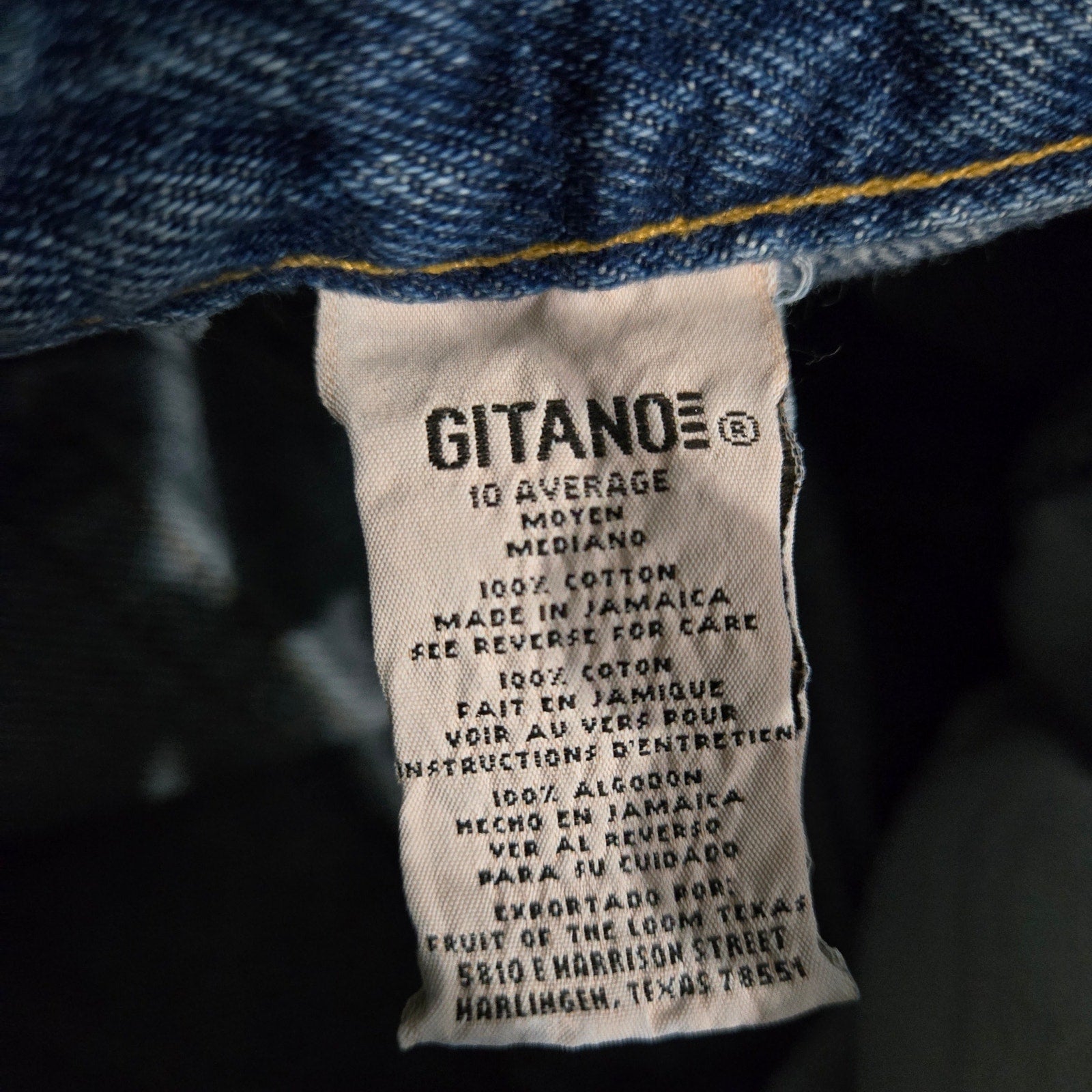 Vintage Gitano Zipper Jeans High Waist Mom Baggy Relaxed Tapered 90s Medium Wash Cotton Denim Rigid 27