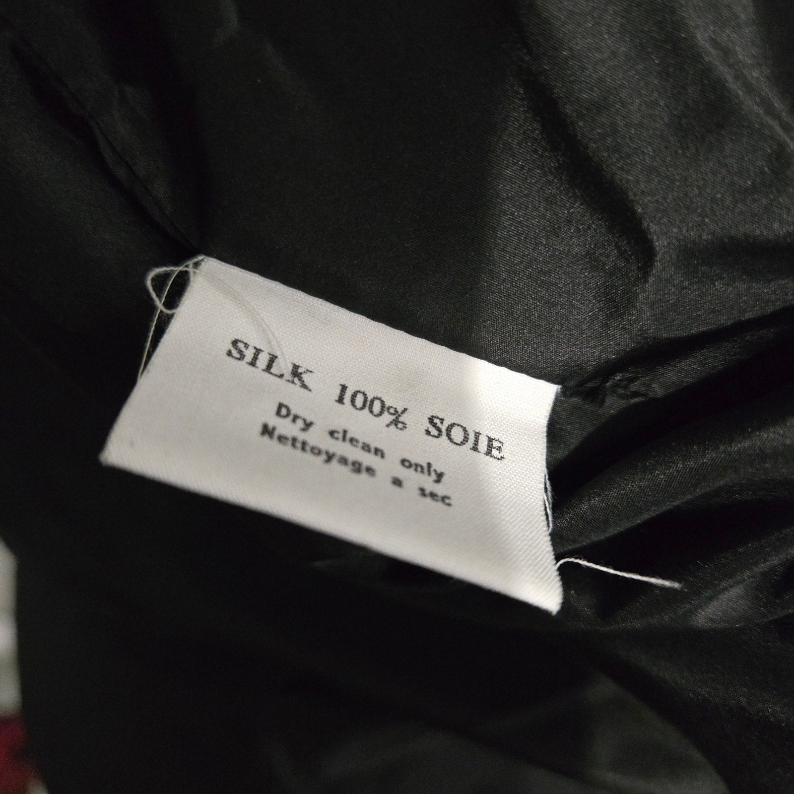 Catherine Regehr Silk Dress Black Wrap Taffeta Evening Formal Shawl Collar Crinoline Henri Bendel Medium