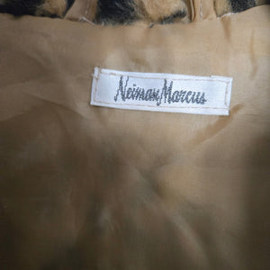 Neiman Marcus Leopard Print Coat Tan Faux Fur Plush Animal Dressy Winter 4 Girls