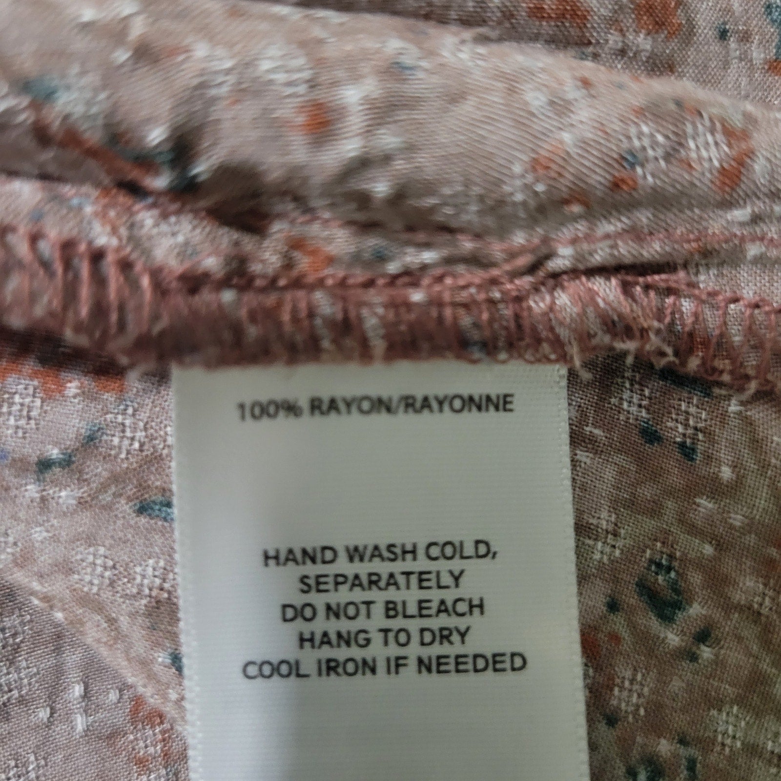 Hinge Slip Dress Brown Print Maxi Rayon Sundress Spaghetti Straps Lounge Tent Flowy Simple Small