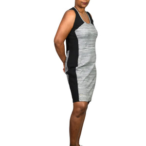 Athleta Fuse Dress Black Jersey Tank Mini Adjustable Active Sporty Size Small