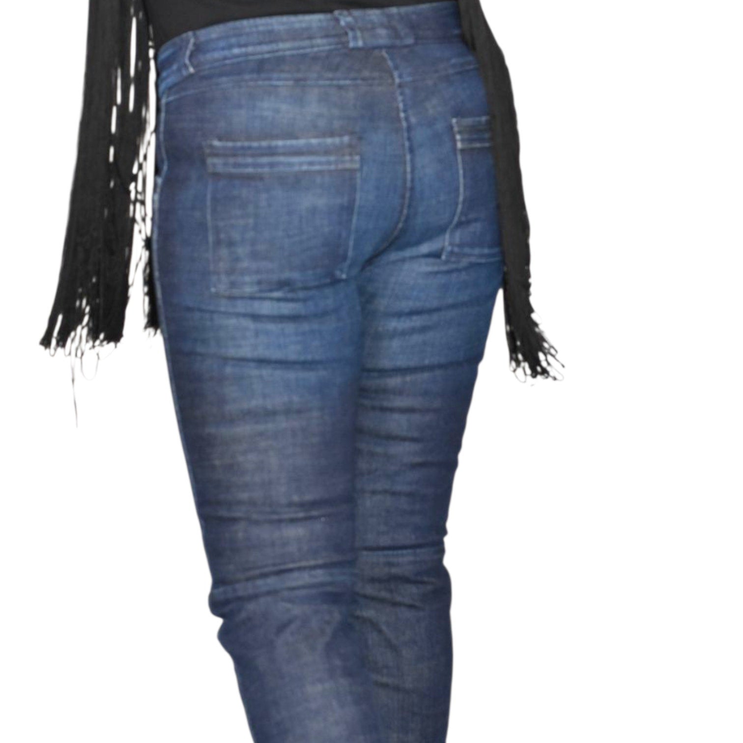 Emerson Fry Mick Jeans Blue Slim Moto Ankle Zip Low Rise Denim Straight Low Rise Dark Wash 2