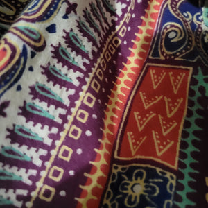 Vintage Dashiki Pakistan Caftan Dress Blue Kaftan 70s Maxi Dress Kimono Sleeve Side Slits Hippie Bohemian Festival Medium