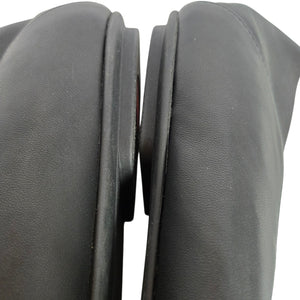 FitFlop Allegro Crush Back Loafer Flats Black Leather Moccasins Dynamicush Comfort 9