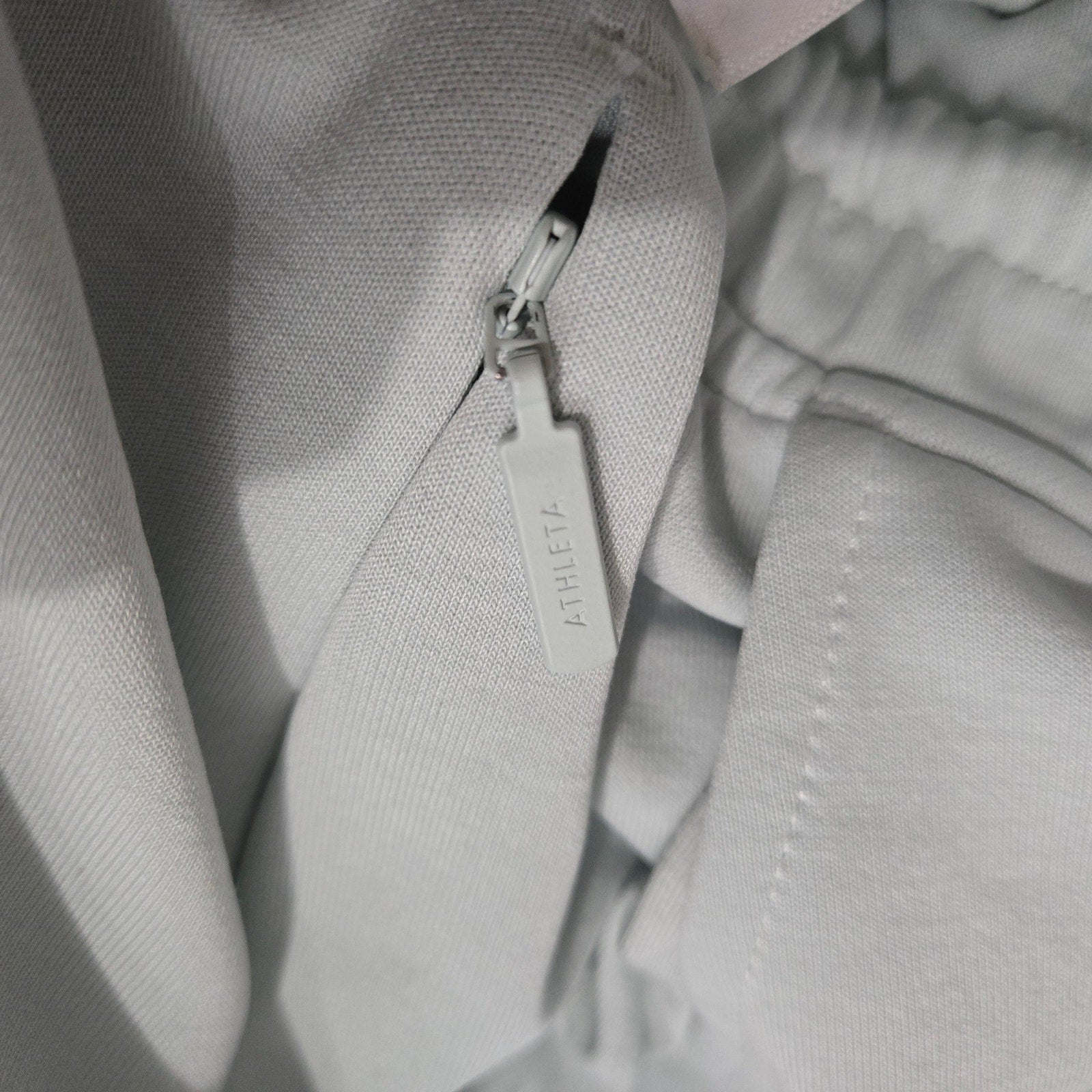 Athleta Seasoft Straight Pant Blue Pastel  Mid Rise Tencel Modal Athletic Pull On Drawstring Medium