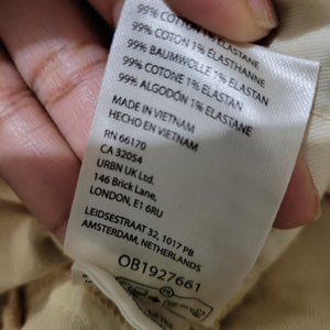 Pilcro Cropped Vintage Barrel Pants Khaki Neutral Balloon Leg High Waist Anthropologie 26